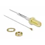 Cable de antena conector hembra SMA montaje en panel a conector macho I-PEX Inc. MHF 4 0,81 20 cm blanco