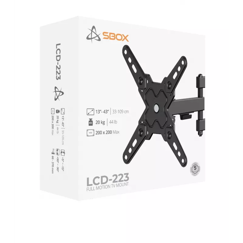 Soporte LCD SBOX LCD-223-2 para pantallas de 13–43