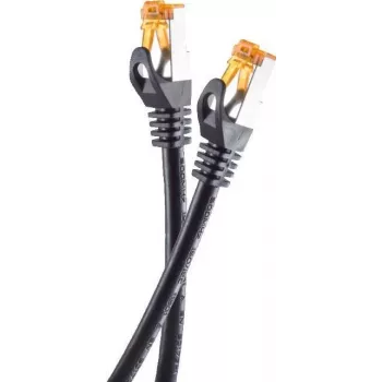 Helos - Cable de red - RJ-45 (M) a RJ-45 (M) - 25 m - SFTP - CAT 6a - para exterior, snagless - negro