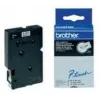 Cinta de etiquetar laminada brillante Brother - 12 mm, negro/blanco, pack de 10 cintas de etiquetar TC