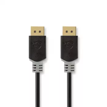 Nedis CCBW37014AT20. Longitud del cable: 2 m, Conexión 1: DisplayPort, Conexión 2: DisplayPort. Cantidad por paquete: 1 unidad, Ancho del paquete: 225 mm, Ve