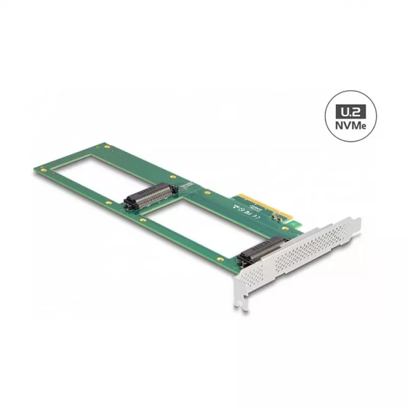 Tarjeta DeLOCK PCI Express 4.0 x8 a 2 x U.2 NVMe SFF-8639 internos Bifurcation
