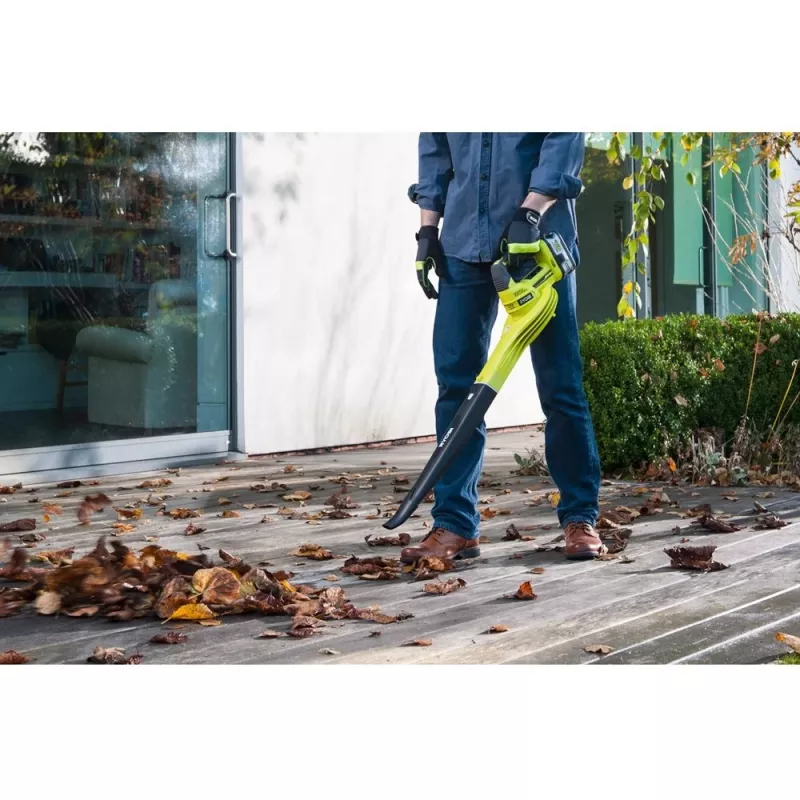 Ryobi OBL1820S Soplador de hojas inalámbrico 245 km/h negro, verde
