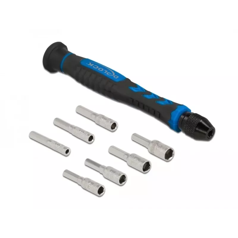 Set de destornilladores DeLOCK 90551 8 piezas Vaso hexagonal exterior 2,5 - 5,5 mm