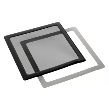 Filtro antipolvo DEMCiflex 140 mm, cuadrado - negro/negro