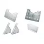Expositor de folletos helit, DIN A5 horizontal-2x DIN A6 vertical, transparente para montaje en pared o uso sobre mesa, ampliable de forma continua (H6102602)