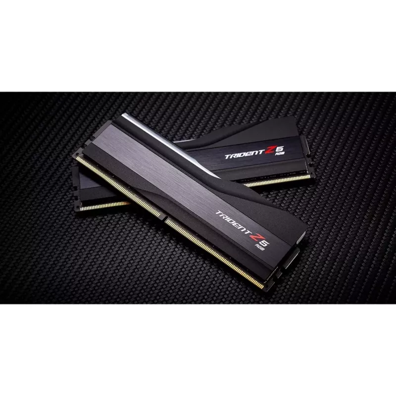 DIMM 32 GB DDR5-6400 (2x 16 GB) Dual-Kit, memoria RAM negra, F5-6400J3039G16GX2-TZ5RK, Trident Z5 RGB, INTEL XMP