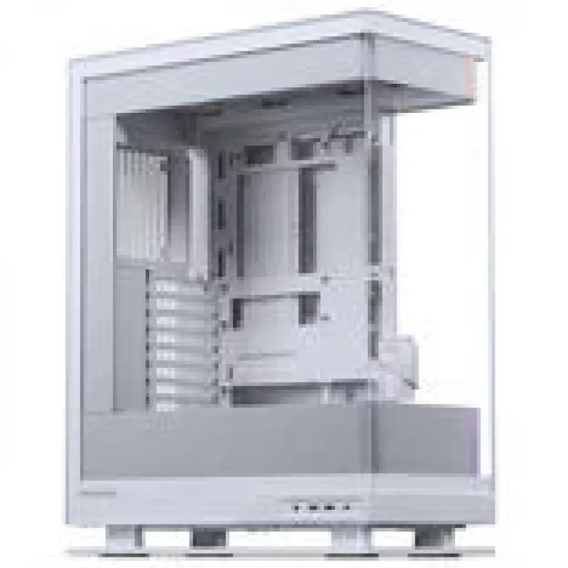 Caja de PC PHANTEKS Evolv X2 Matrix, torre Midi, E-ATX, cristal templado, Matrix LED – blanca