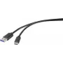 Renkforce RF-4535906 Cable USB 1,8 m USB 3.2 Gen 1 (3.1 Gen 1) USB A USB C Negro (RF-4535906)