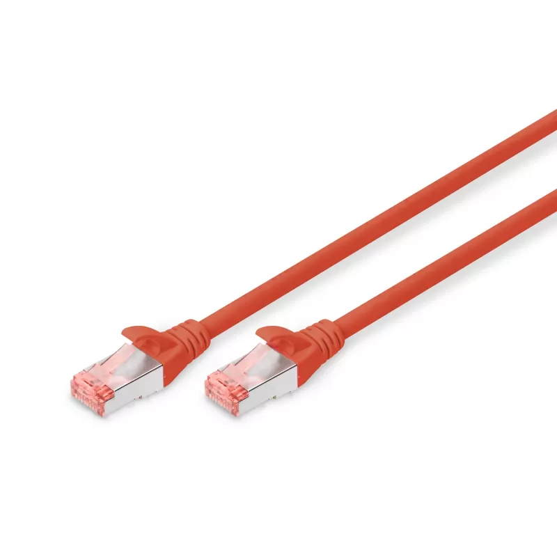 Cable de parcheo Digitus CAT 6 S/FTP DK-1644-005/R 0,5 m rojo