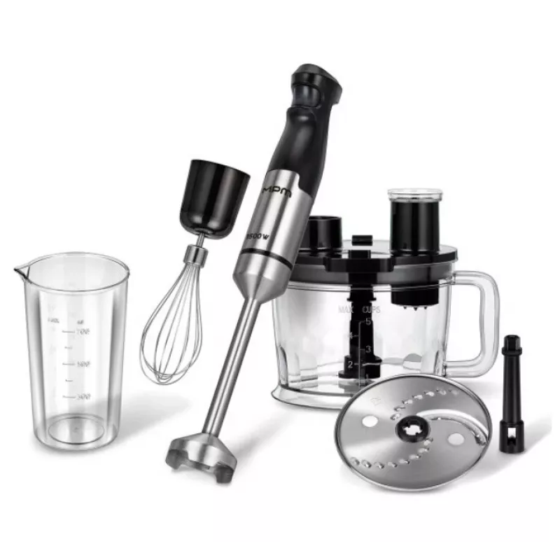 MPM MBL-39M set de batidora de mano, 1500 W, negro