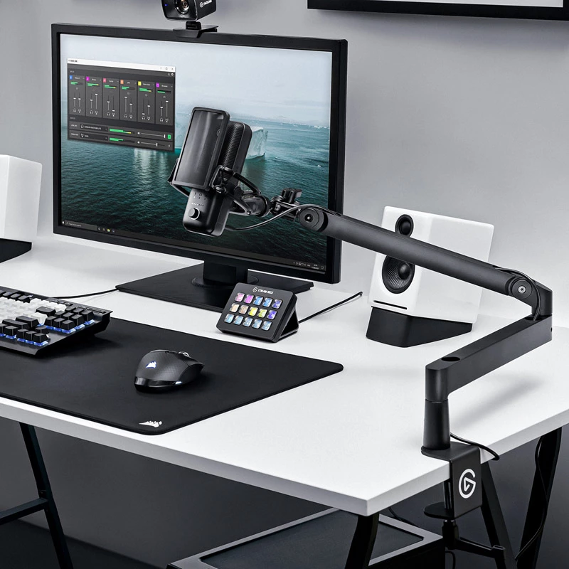 Pie de micrófono Elgato Wave Mic Arm LP para montaje en mesa negro 1,69 kg