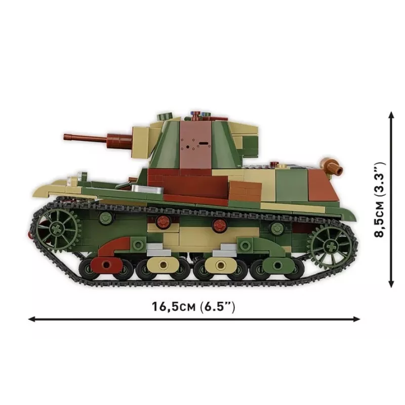 Bloques de construcción Cobi Tanque ligero 7TP modelo, 669 piezas, COBI-2661