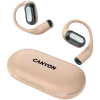 CANYON Auriculares In-Ear OnFlow 12 OWS, beige Bluetooth 5.4, cancelación de ruido ambiental, control táctil, 4 micrófonos con ENC