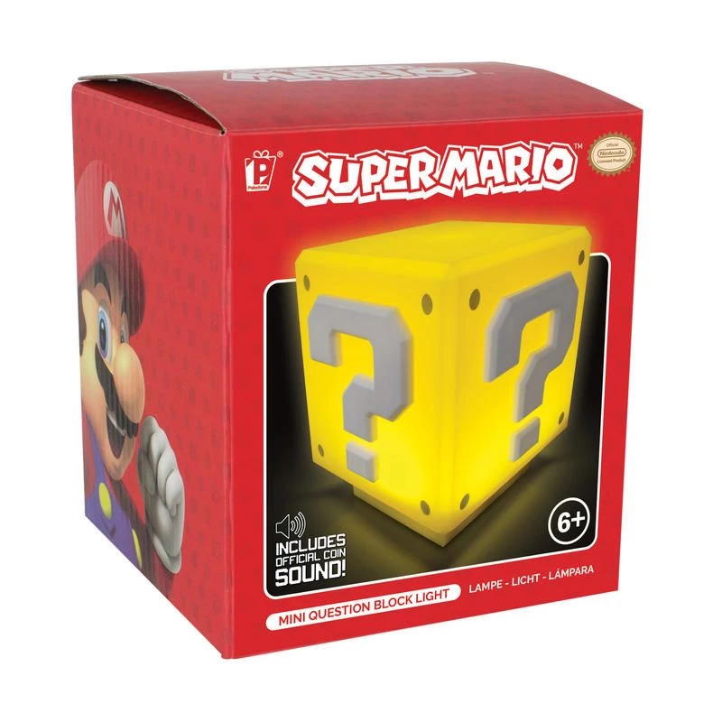 Luz mini bloque de preguntas Paladone Super Mario
