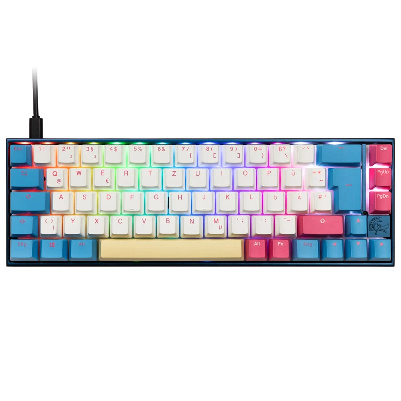 Teclado mecánico Ducky Mecha SF Limited Dawn Edition — distribución 65%, RGB LED, interruptores Cherry MX Red