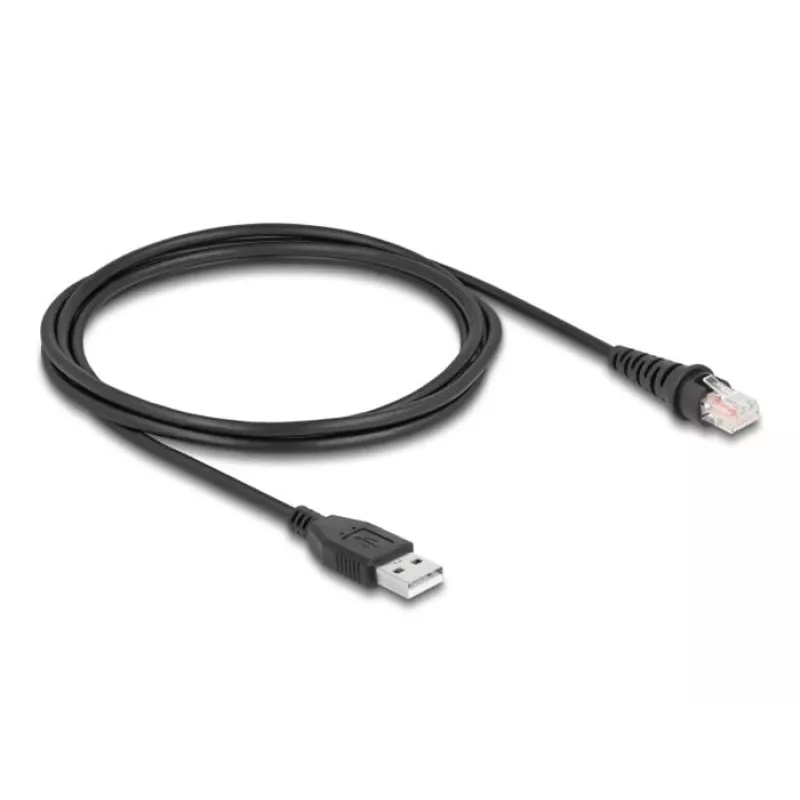 Cable para escáner de códigos de barras DeLOCK RJ50 a USB 2.0 Type-A 2 m