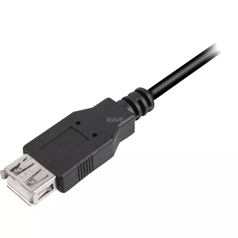 Cable USB Sharkoon USB 2.0 0,5 m negro