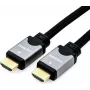 Roline High Speed - Cable HDMI con Ethernet - HDMI (macho) a HDMI (macho) - 3 m - doble aislamiento - negro/plata