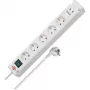 Brennenstuhl Bremounta regleta, 5 tomas + 2x USB-C, 3 m, blanca