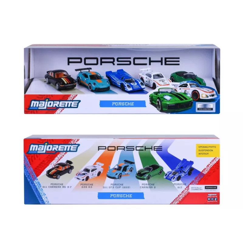 Vehículo Porsche set de regalo de 5 piezas