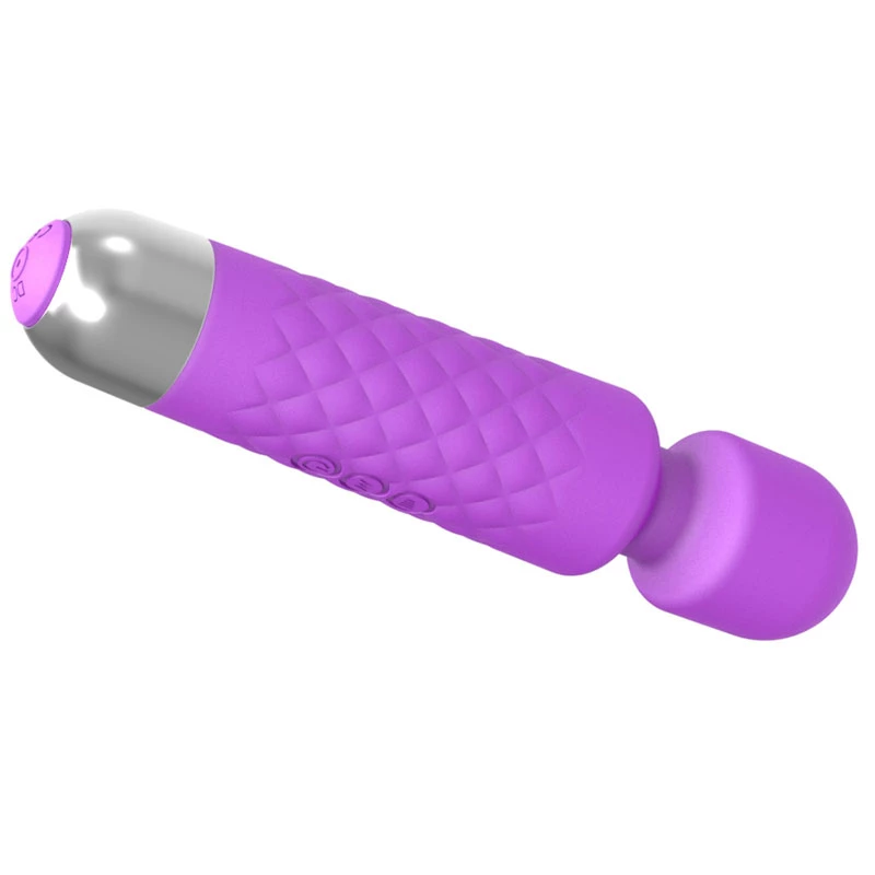 Masajeador de clítoris Erolab Wand-M morado recargable sumergible