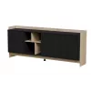 Cómoda Cama PORTO 3D 190x38x77 roble/negro
