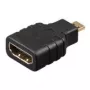 Adaptador HDMI™ Wentronic Goobay, conector hembra HDMI™ estándar (Type-A), negro – conector hembra HDMI™ A > conector macho HDMI™ D (Micro) (68842)
