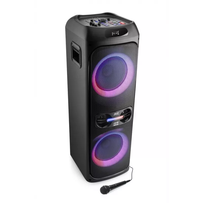 Altavoz de fiesta portátil JVC XS-EP624B — negro, a batería, Bluetooth