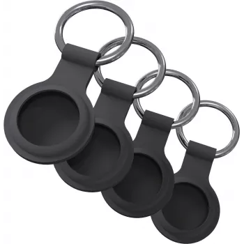Llavero jt berlin para Apple AirTag, negro, pack de 4