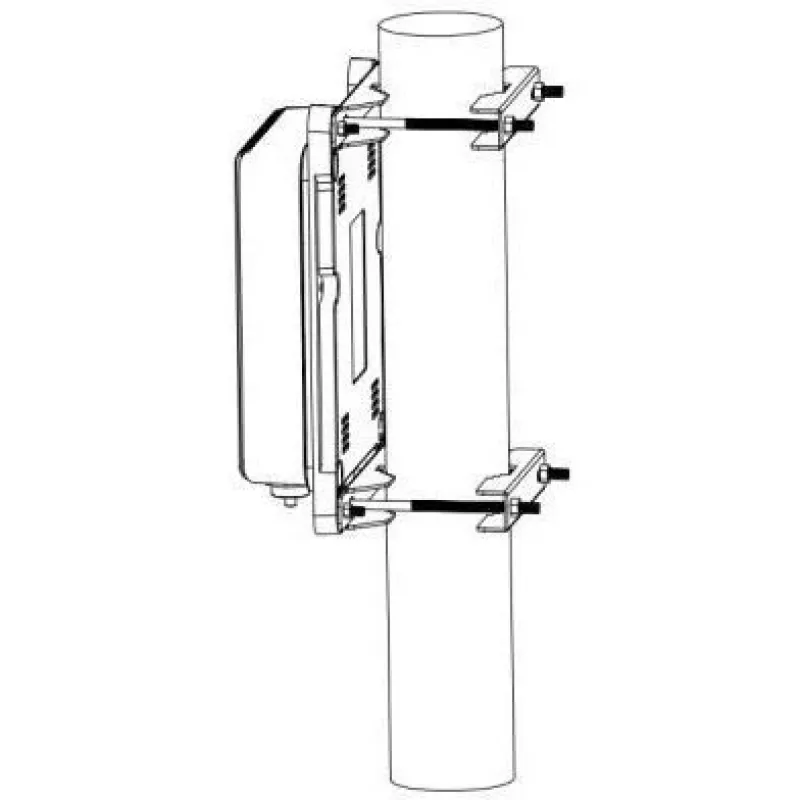 ALLNET ALL-SGO83-Pole-Kit switch no gestionable para exterior, 3 puertos Gigabit, 100W, incl. kit de montaje en poste