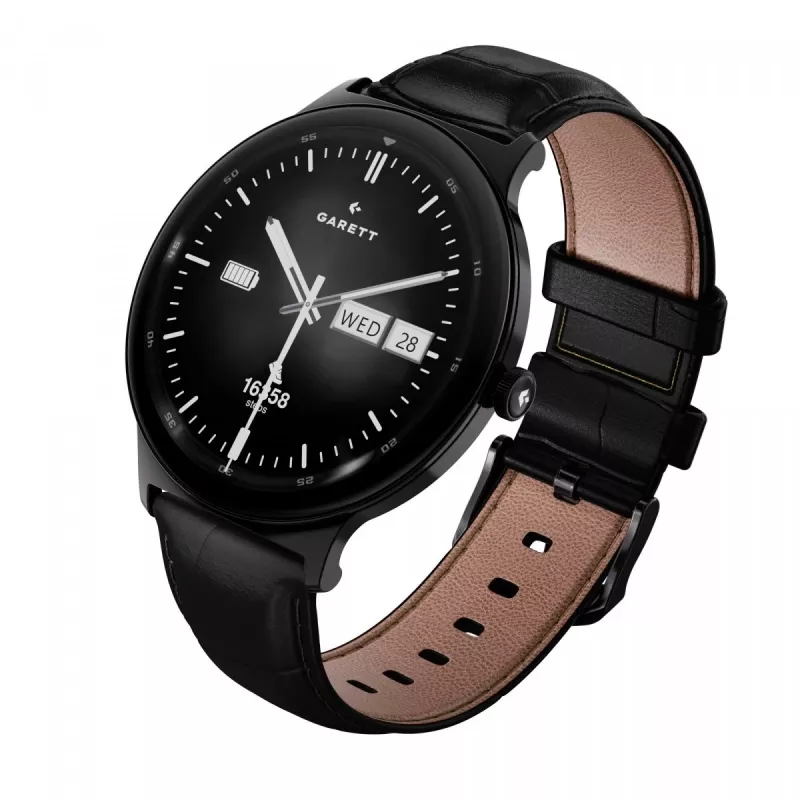 Smartwatch Garett Quantum — acero inoxidable negro