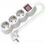 Alargador de corriente 1,5 m VALUE 19.99.0950 3 tomas de CA para interior blanco