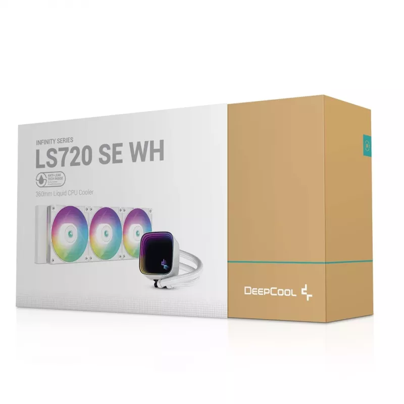 Refrigeración líquida todo en uno para procesador DeepCool LS720 SE WH 12 cm blanca 1 ud.