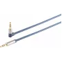 Conector macho de audio de 3,5 mm ShiverPeaks 30821-MHQ cable cromo metal slimline 0,75 m