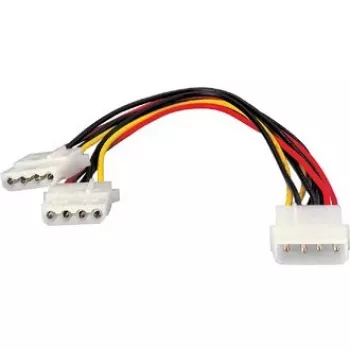 Cable de alimentación interno Equip, Molex (4 pines), 2 x Molex (4 pines), 0,2 m, conector macho, conector hembra, recto