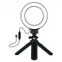 Anillo de luz LED 12 cm con trípode hasta 14,5 cm, USB