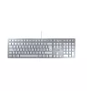 Teclado CHERRY KC 6000 slim universal USB QWERTZ alemán plateado