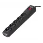 Regleta con cable Activejet negra ACJ COMBO 5G/3M/BEZP. AUTO/CZ