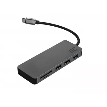 Green Cell AK50 - USB 3.2 Gen 1 (3.1 Gen 1) Type-C - USB 2.0 - USB 3.2 Gen 1 (3.1 Gen 1) Type-A - USB 3.2 Gen 1 (3.1 Gen 1) Type-C - MicroSD (TransFlash) - SD - Plata - Apple MacB