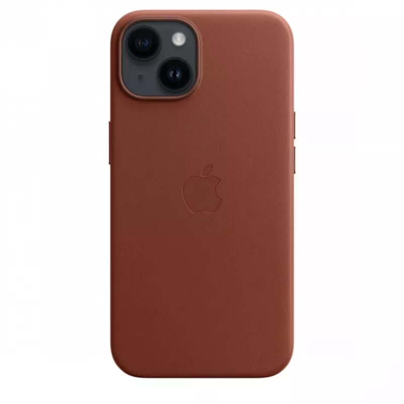Apple | Funda de piel de 14 con MagSafe | Funda con MagSafe | Apple | iPhone 14 | Piel | Umber