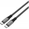 4smarts PremiumCord - cable USB - USB-C (M) a USB-C (M) - USB 2.0 - 20 V - 5 A - 1,5 m - alimentación USB (100 W) - Negro