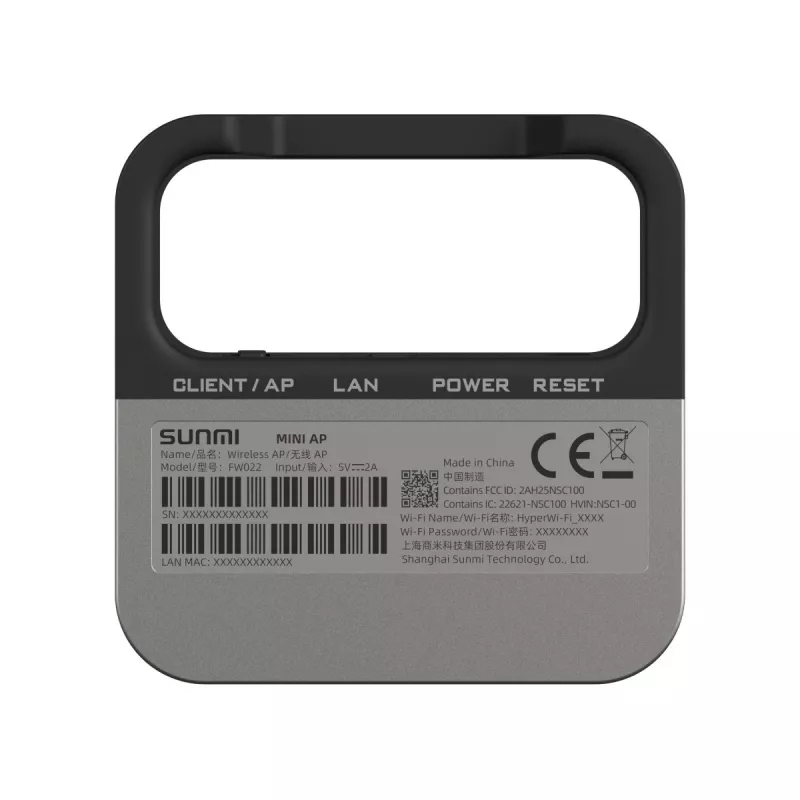 Punto de acceso MINI AP Sunmi Mini AP Wi-Fi 1GHz Wi-Fi 802.11ah