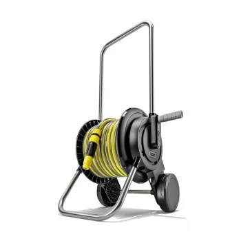 Enrollador de manguera de jardín Kärcher 2.645-362.0 con carro Negro, Amarillo
