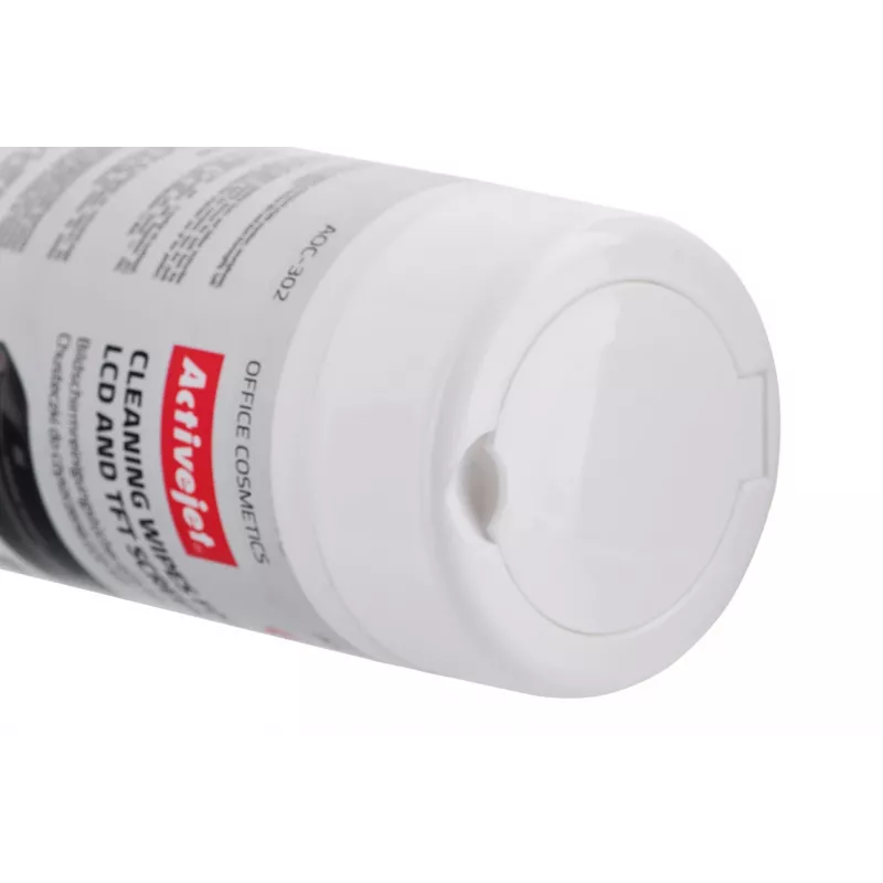 Paños de limpieza para pantallas LCD Activejet AOC-302, 100 uds.