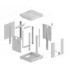 Rack de montaje en pared Lanberg WF11-3304-10S 4U gris capacidad 30 kg