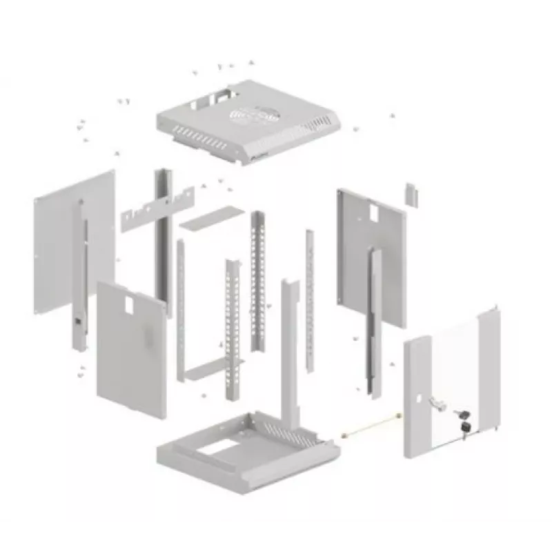 Rack de montaje en pared Lanberg WF11-3304-10S 4U gris capacidad 30 kg