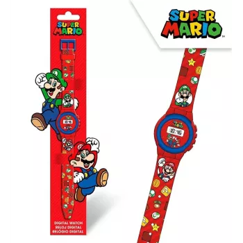 Reloj infantil Euroswan Super Mario — reloj analógico/digital para niños, modelo GSM4234