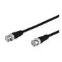 Wentronic Goobay cable de conexión BNC, negro, 5 m - conector BNC macho > conector BNC macho (50087)