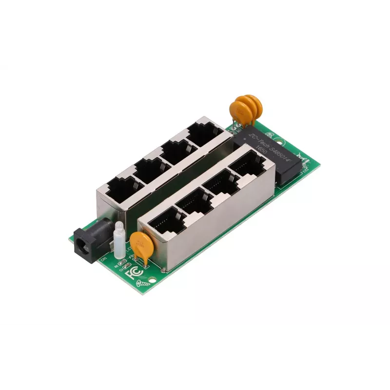 Inyector PoE Extralink Gigabit 4 puertos, 4x 1000Mb/s RJ45, 48V, azul/negro